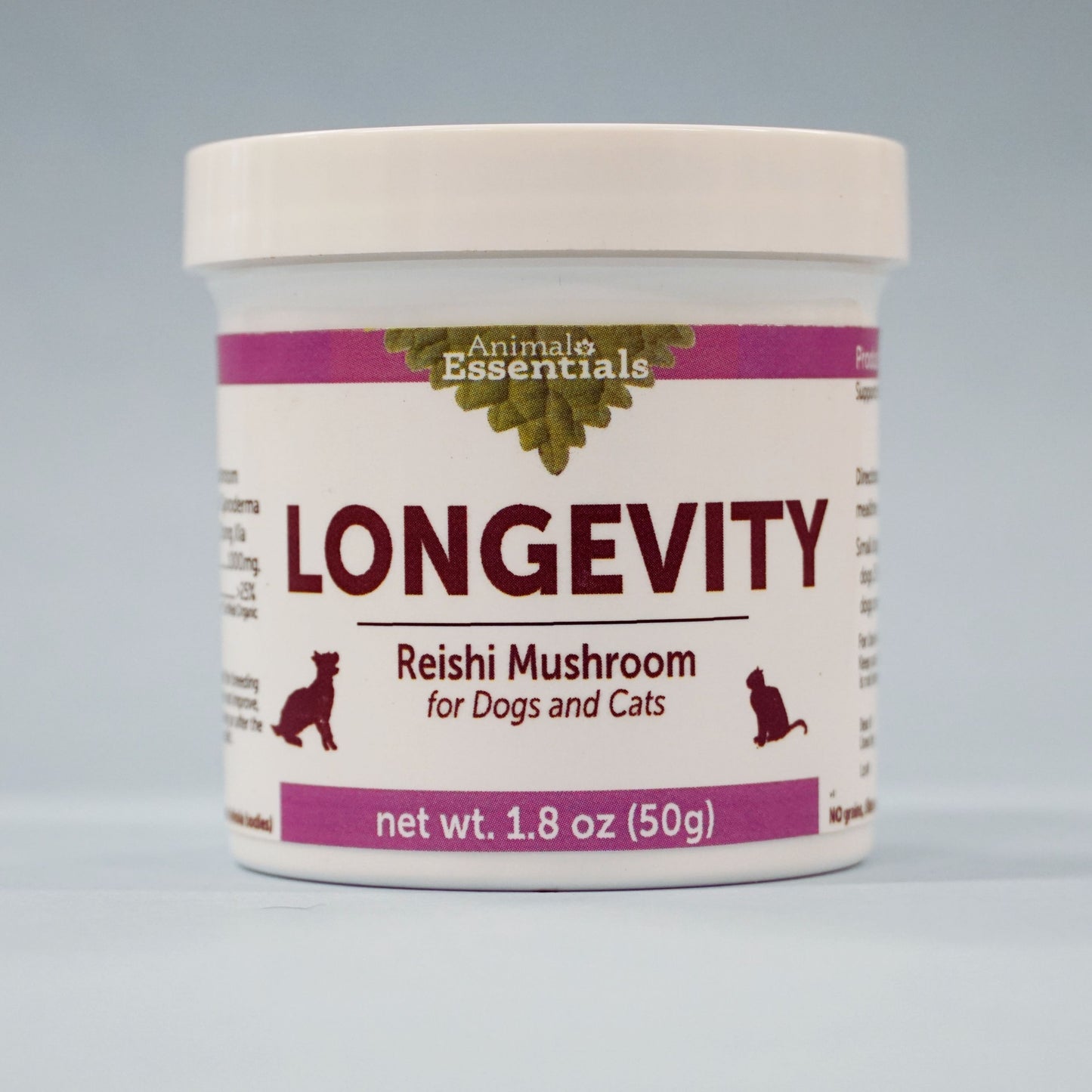 LONGEVITY - Reishi mushroom powder extract for Dogs & Cats