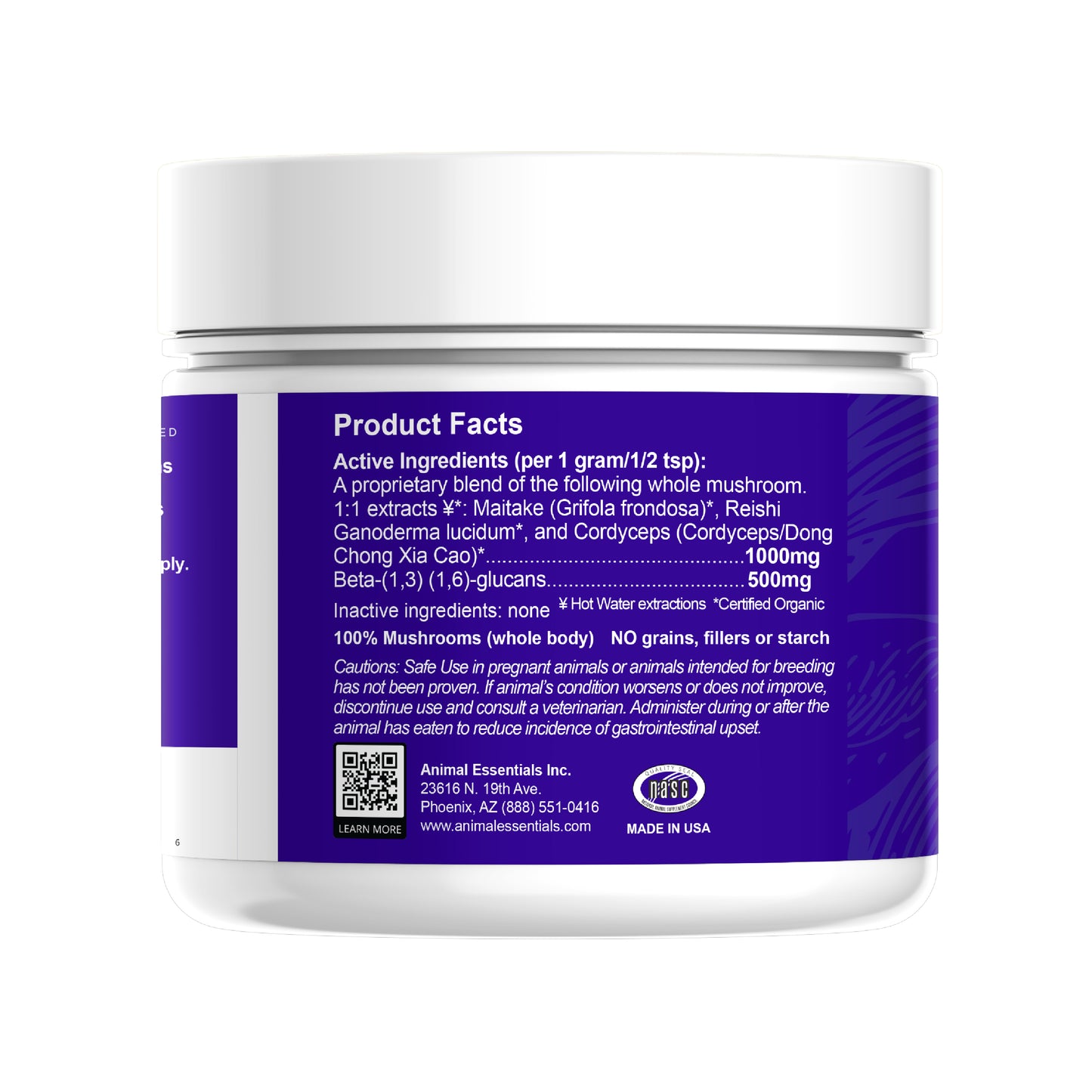 DEFENSE Multi-mushroom extract powder for Dogs & Cats