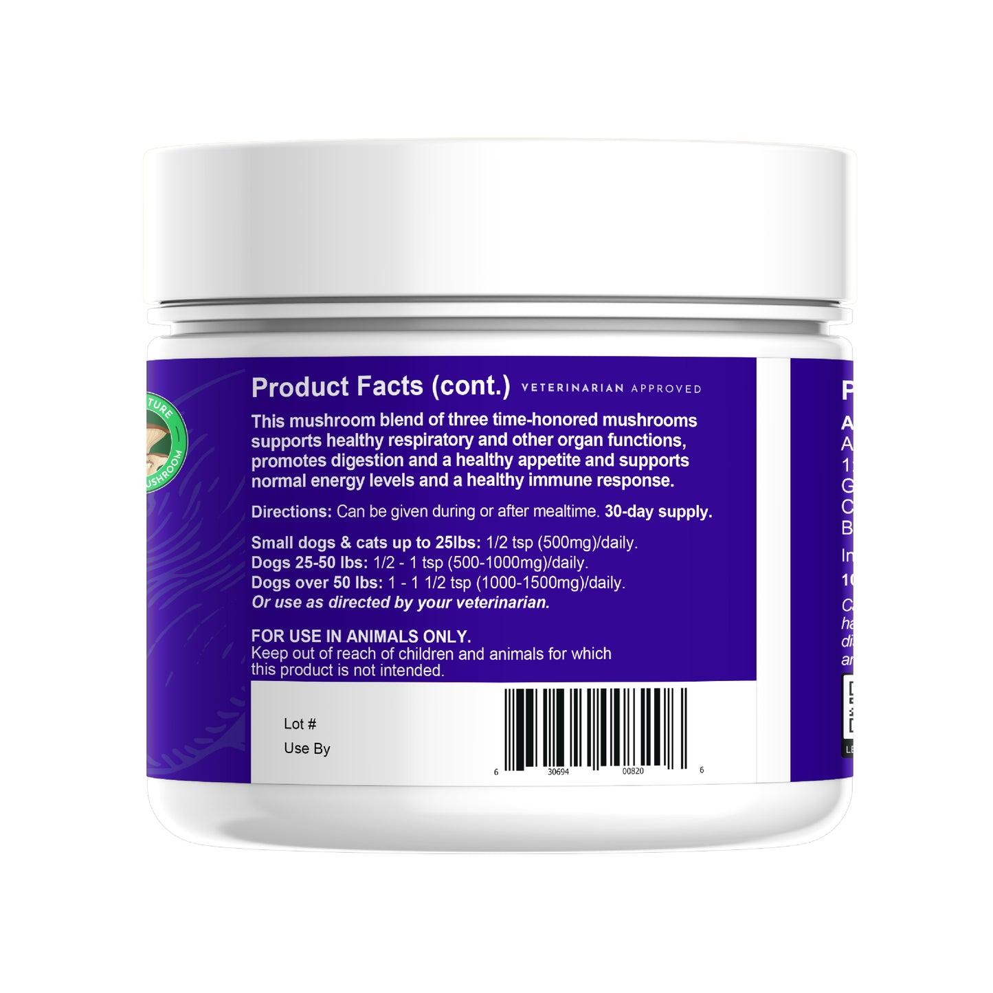 DEFENSE Multi-mushroom extract powder for Dogs & Cats