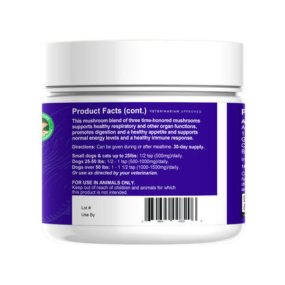 DEFENSE Multi-mushroom extract powder for Dogs & Cats