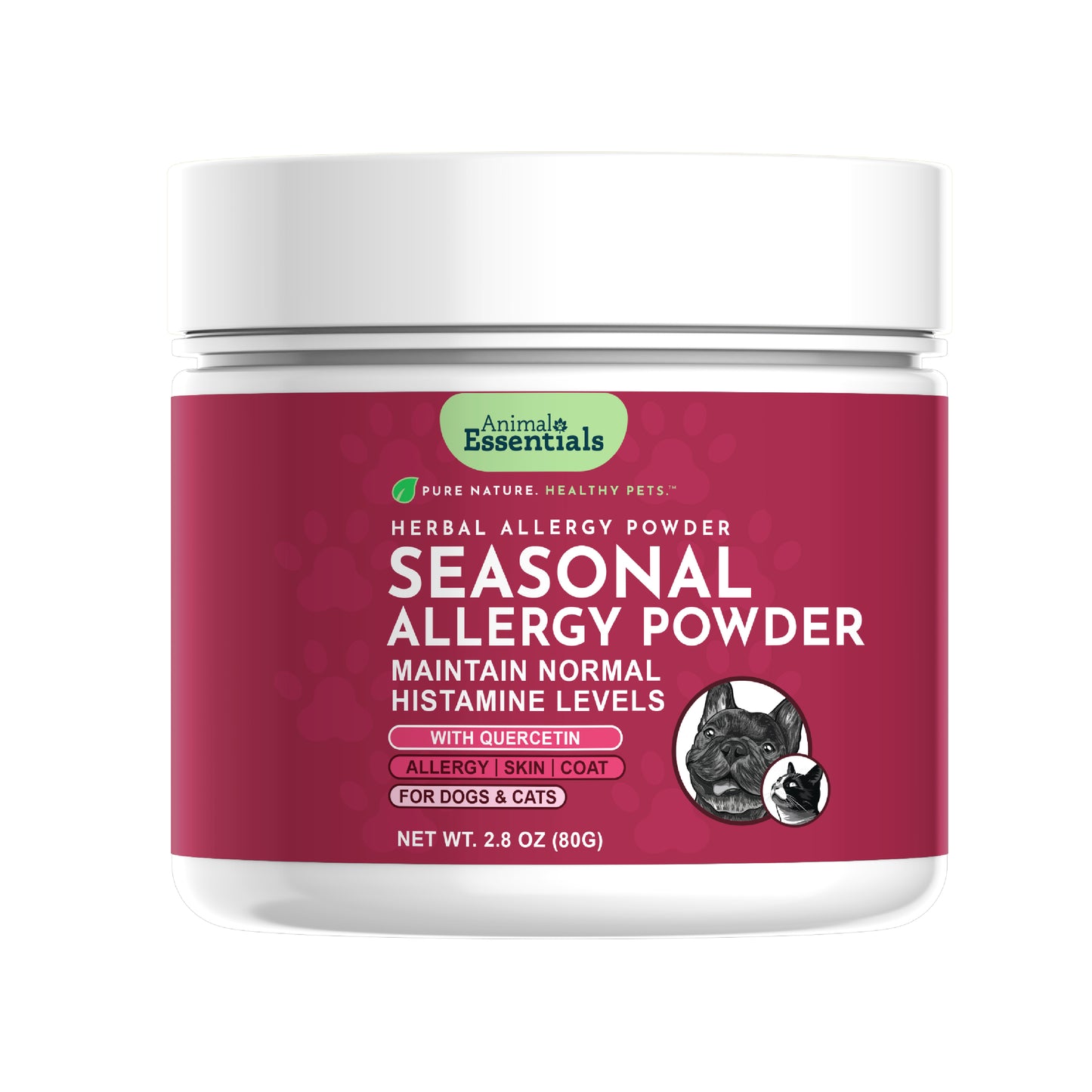 Seasonal Allergy + Quercetin herbal Support powder for Dogs and Cats