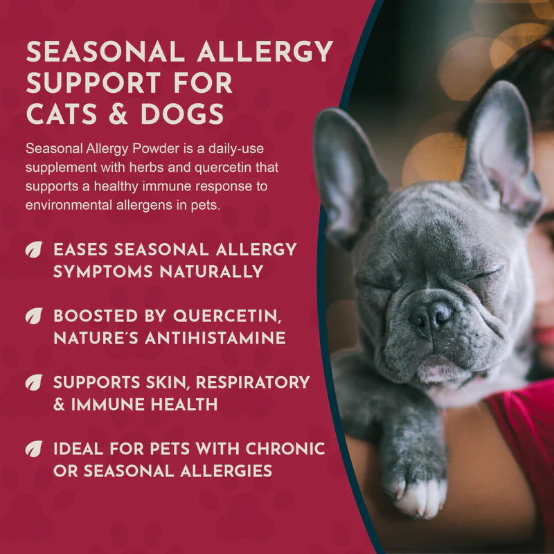 Seasonal Allergy + Quercetin herbal Support powder for Dogs and Cats