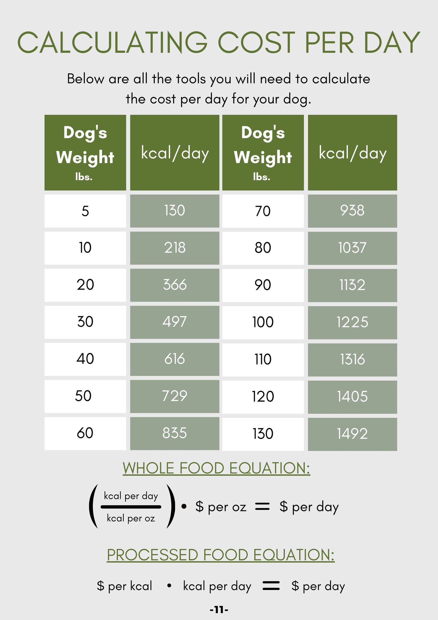 Best Foods for Your Dog - Premium eBook (Includes cost comparison charts)
